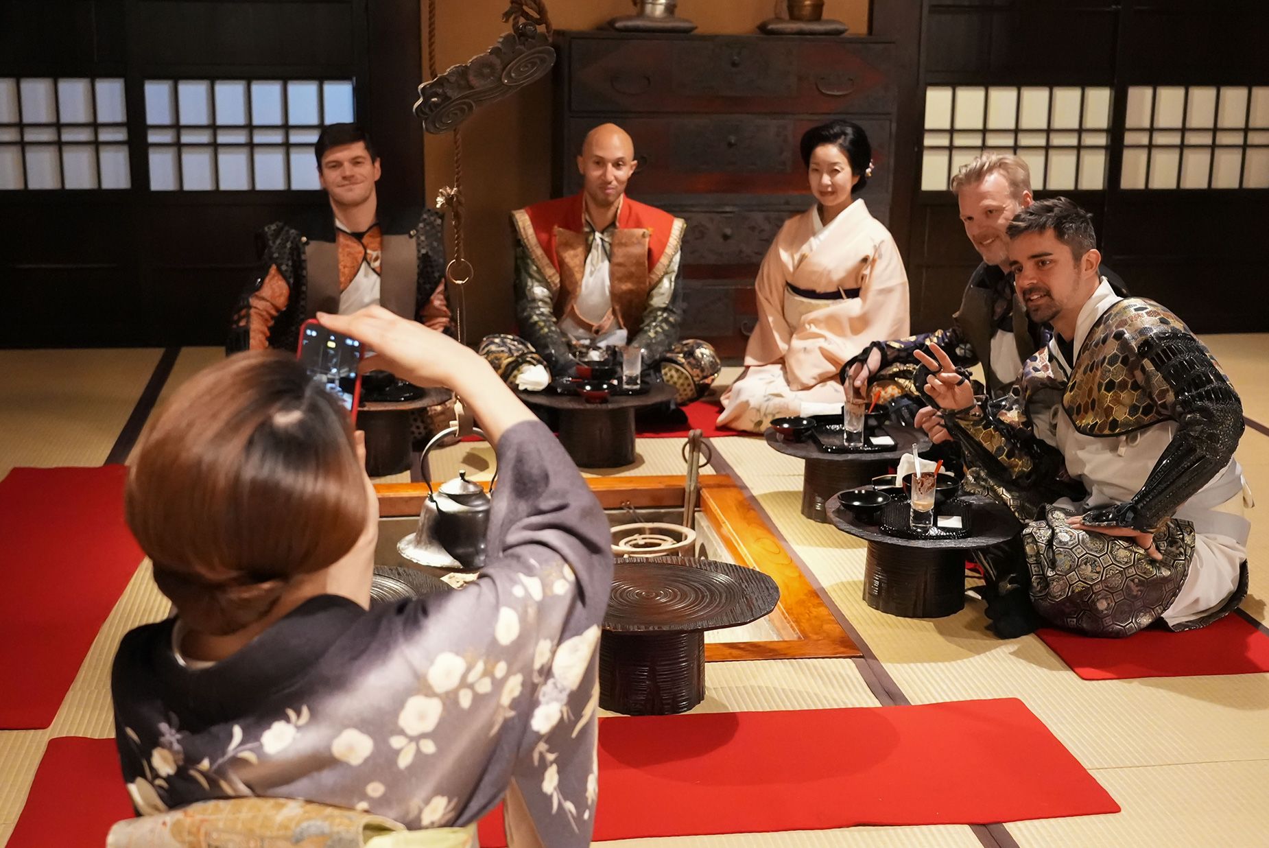 Visitors can enjoy a traditional kaiseki meal before spending the night inside the castle.
