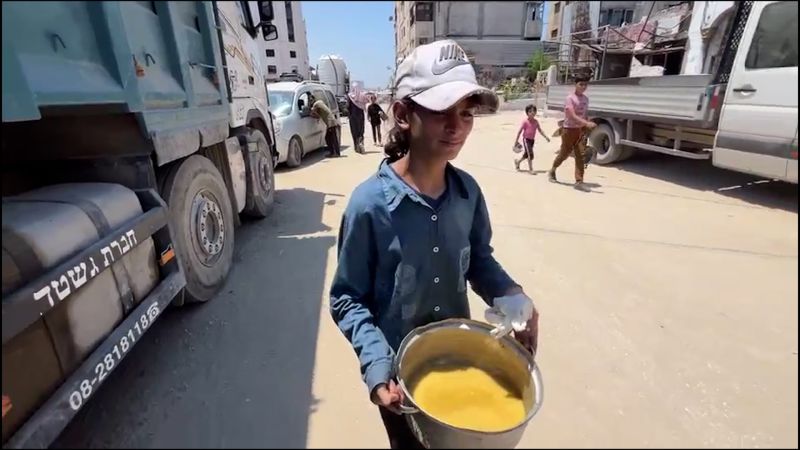 A 12-year-old girl’s quest to find food in Gaza