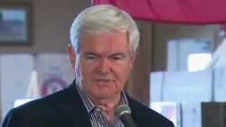 Gingrich says negative campaigning has cost him the Iowa caucuses.