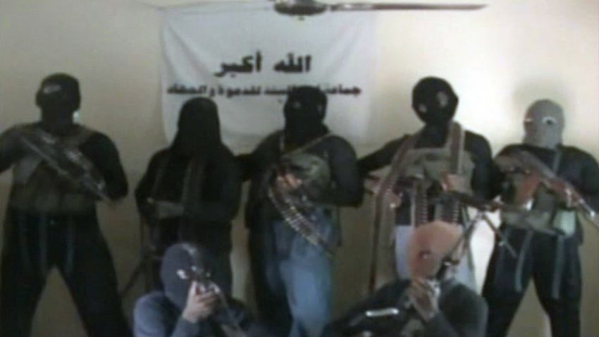 A screen grab made on October 21, 2010 allegedly showing members of the Nigerian Islamist group Boko Haram.