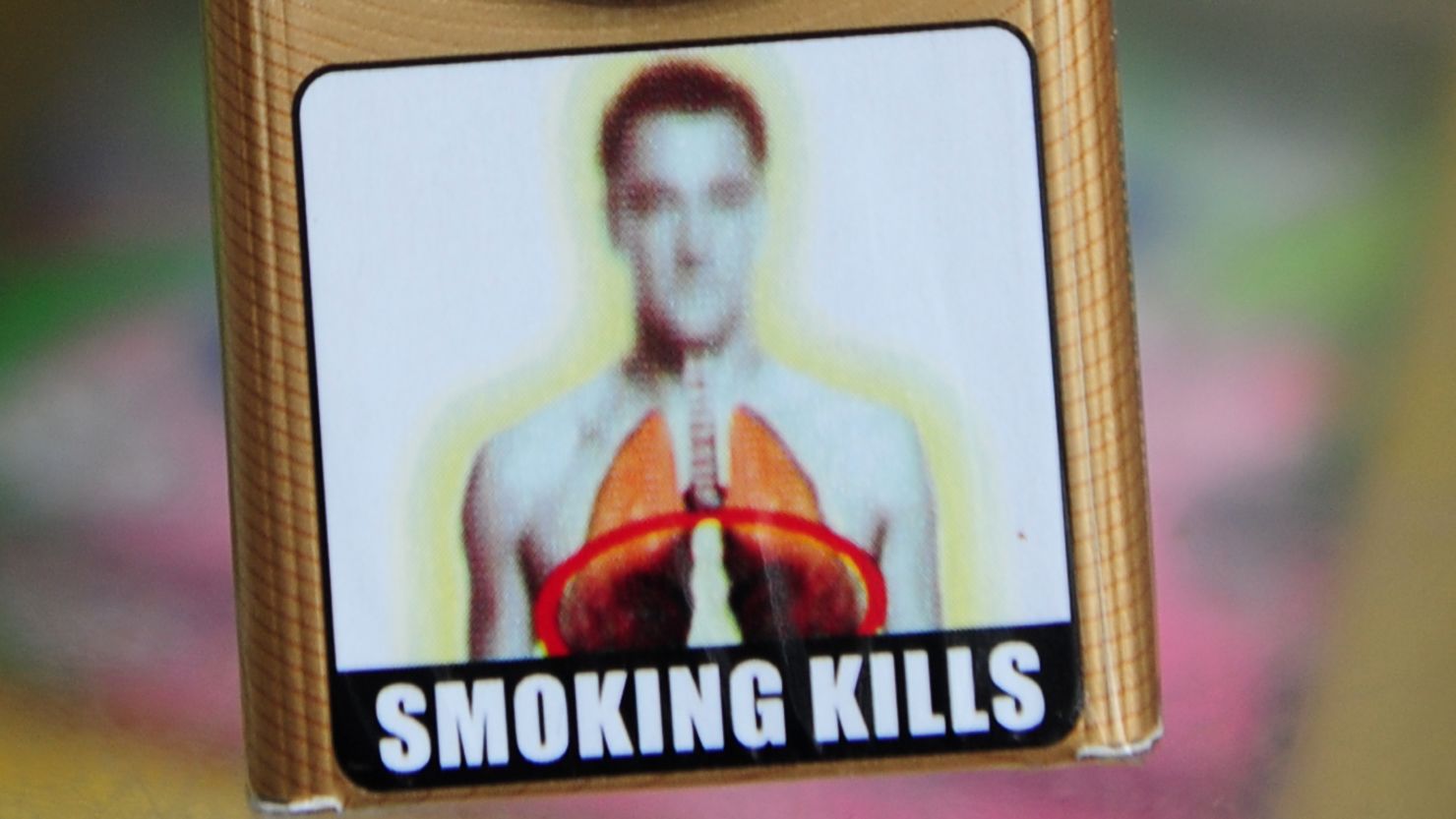 A packet of cigarettes adorned with an image said to resemble that of Chelsea and England footballer John Terry.