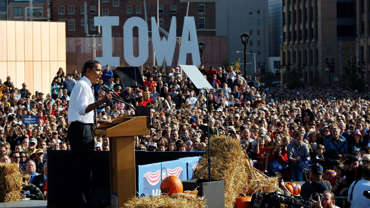 Barack Obama's win in the 2008 Iowa caucuses helped propel him on the road to the presidency.