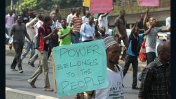 Protest in Nigeria, January 3rd, 2012