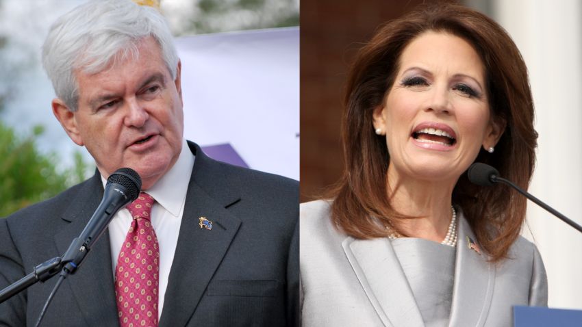 Gingrich believes that Michele Bachmann has great courage.