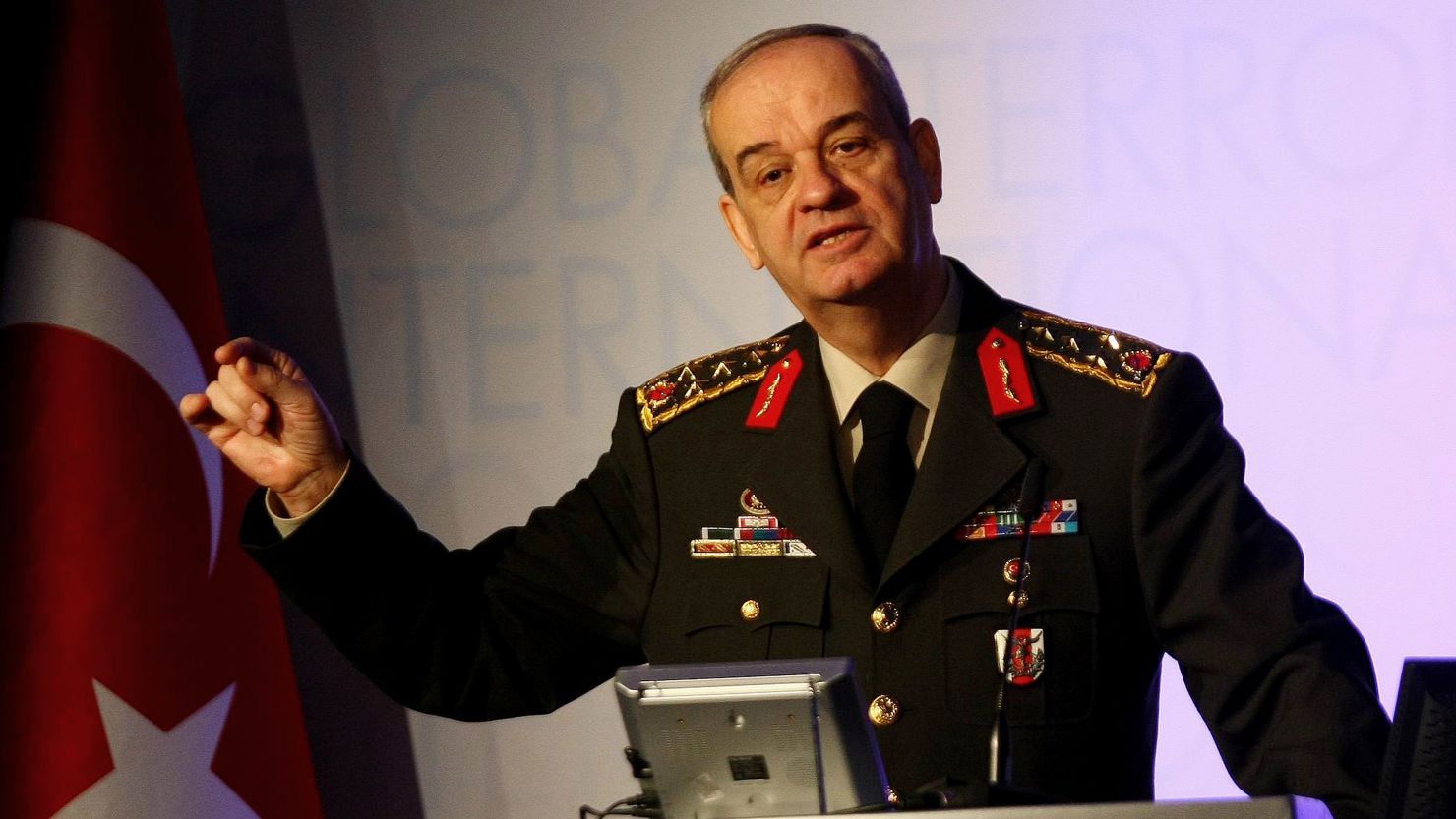 Gen. Ilker Basbug has been charged in a plot to overthrow Turkey's government (file photo).