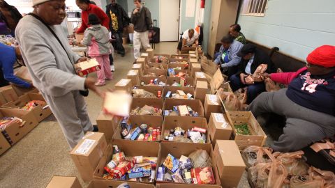 The food co-op that the Bryants frequent provides groceries to those in poverty.