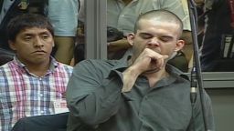Joran van der Sloot yawns during during court proceedings in Lima, Peru on January 6, 2012.