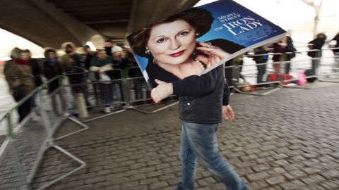 Biopic "The Iron Lady" stars Meryl Streep as Margaret Thatcher, the first woman to be elected Prime Minister of Britain.