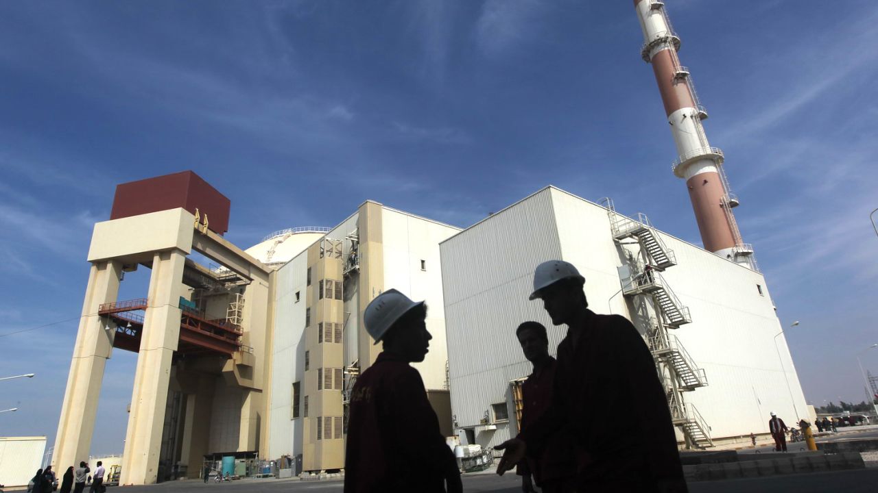 An October 2010 photo shows the reactor building at the Russian-built Bushehr nuclear power plant in southern Iran.