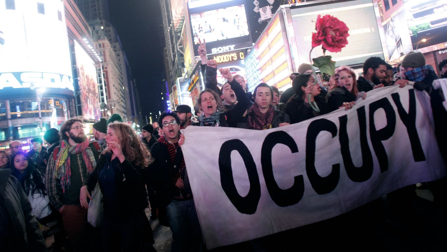 "Occupy" is 2011's word of the year, winning a runoff vote by a whopping majority.