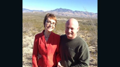 Giffords and Kelly last week in Tucson. The couple met in 2003 and married three years later.