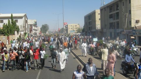 Protesters took to the streets on Monday, January 9, in a nationwide strike against the Nigerian government's decision to take away fuel subsidies.