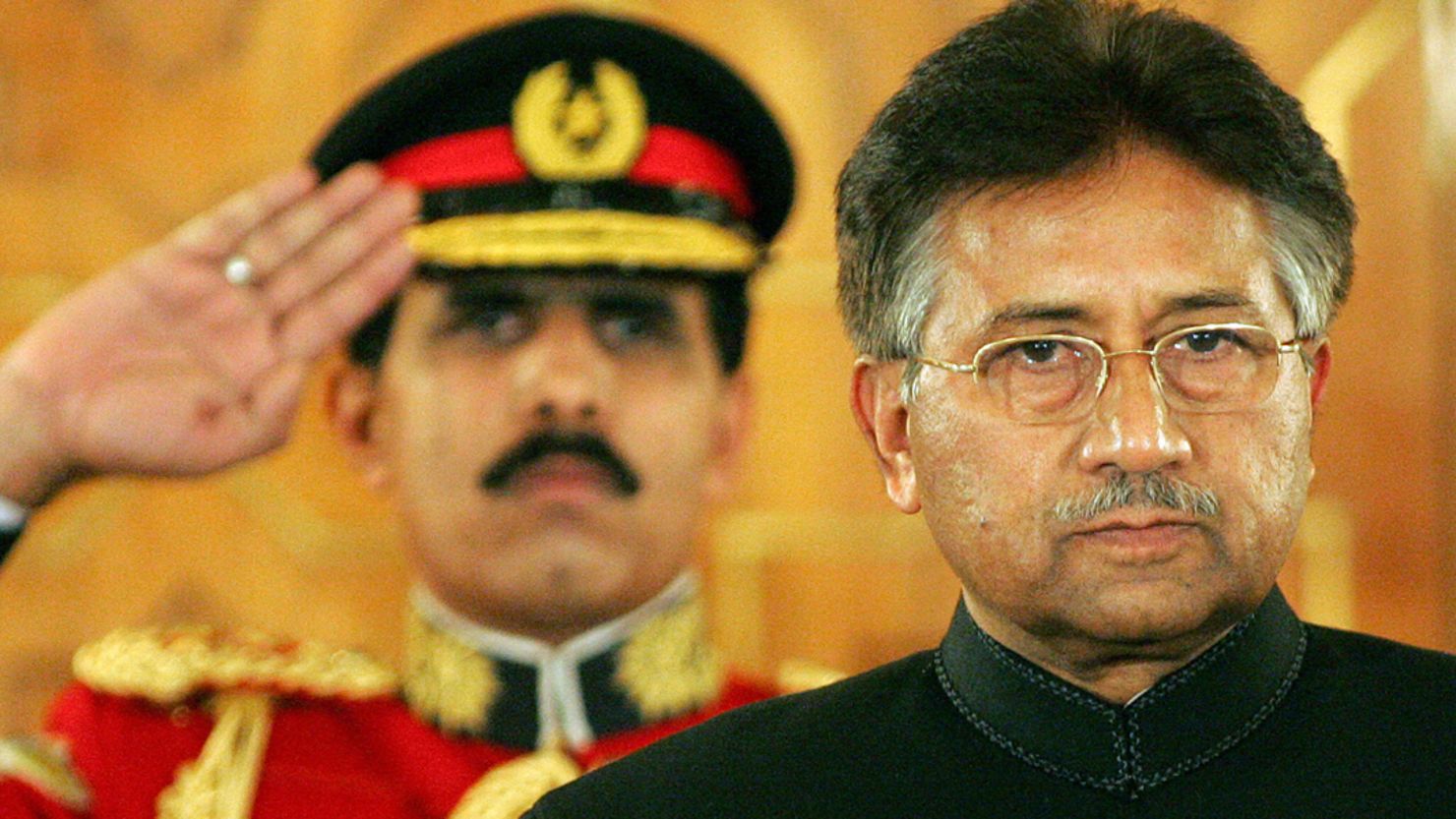 Former Pakistani President Pervez Musharraf takes the oath as a civilian president in Islamabad in November 2007.