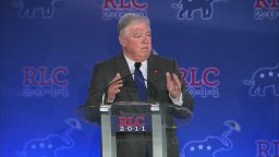 Mississippi Governor Haley Barbour speaks at the 2011 Republican Leadership Conference in New Orleans on Friday, June 17.