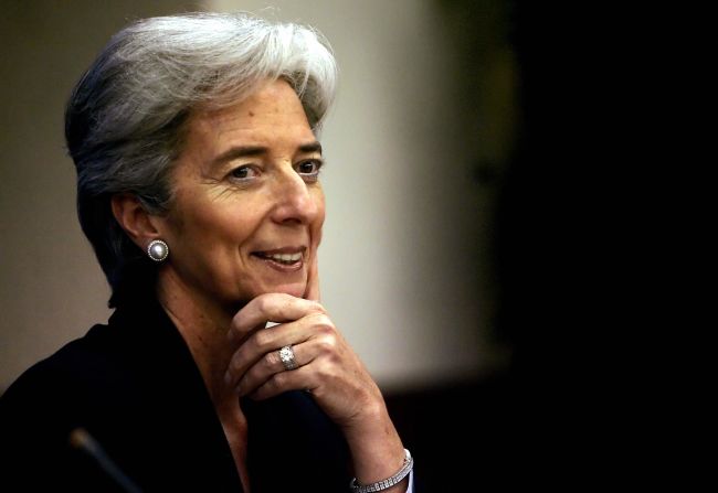 Chistine Lagarde was a member of the French national synchronized swimming team as a teenager. Last year she became head of the International Monetary Fund after serving as French finance minister.