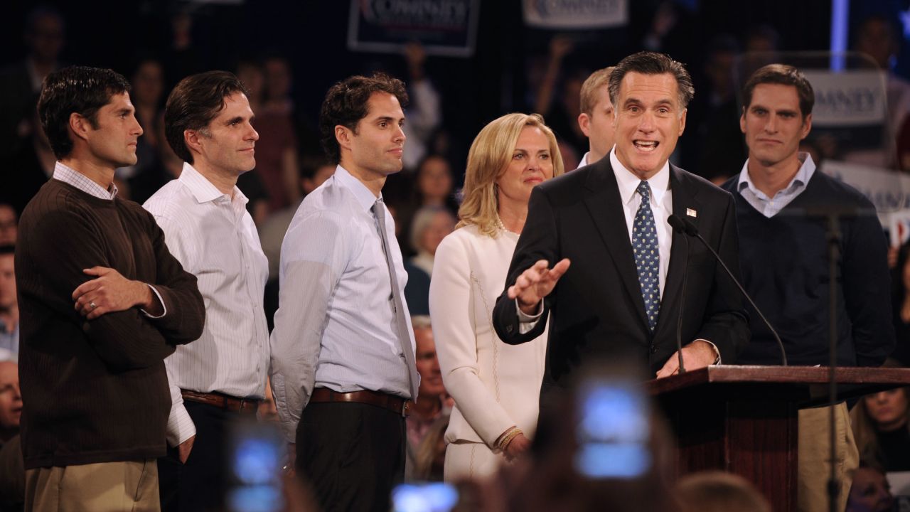 Mitt Romney speaks at Southern New Hampshire University after winning the New Hampshire GOP primary.