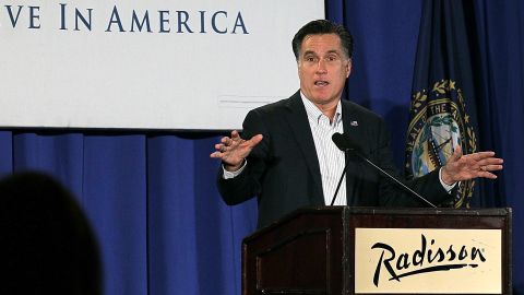 A remark Mitt Romney made in a Monday speech in Nashua, New Hampshire, quickly became controversial.