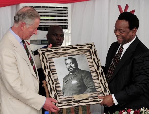 Framed pictures are another top choice -- Prince Charles was given this framed picture by Zulu King Goodwill Zwelithini during a visit to Tanzania in November 2011.