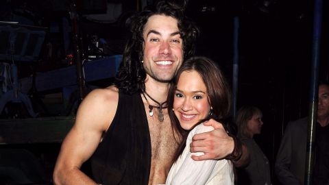 Ace Young and Diana DeGarmo, shown here attending 'Hair' on Broadway's 500th performance celebration in 2010.