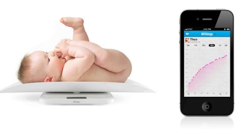Billed as the world's <a href="http://www.withings.com/en/babyscale/keepmeinformed" target="_blank" target="_blank">first connected scale</a> for babies and toddlers, this gadget makes it easier for new parents to chart their baby's weight over time. Parents can access their child's weight readings from any connected device, post them to Facebook and share them easily with family members or their doctor. Available: spring. Price: About $1