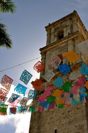 "In the middle of the Yucatan Peninsula is the beautiful city of Valladolid with its lazy plazas and grand churches," Kristine Celorio said. "There is amazing architecture to enjoy and I happened upon a great display of the traditional decoration 'papel picado' flying in the breeze."
