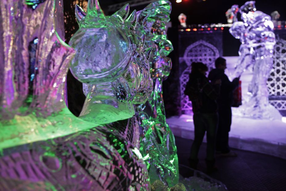 The Netherlands city of Zwolle is host to an ice sculptors festival. This year the first Dutch ice hotel opened at the festival.