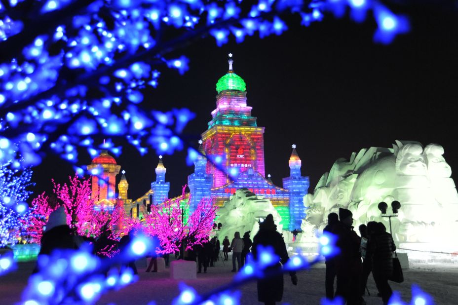Ice isn't much fun on the road, but add new shapes and bright lights to the ethereal frozen stuff and you have a festival on your hands.  Each year the northeastern China city of Harbin hosts an Ice and Snow Festival featuring jaw-dropping frozen creations.