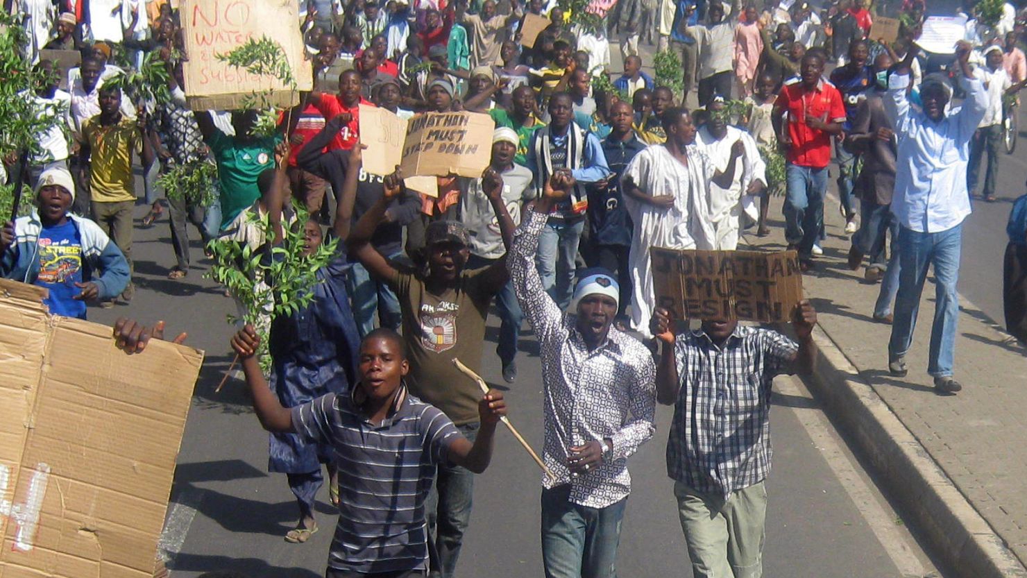 Thousands of youth activists, Labour workers, Universities Staff union protesting against Fuel price hike in Nigeria.