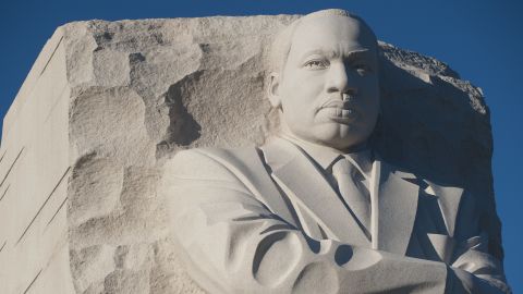 The Martin Luther King Jr. memorial is on the National Mall in Washington,.