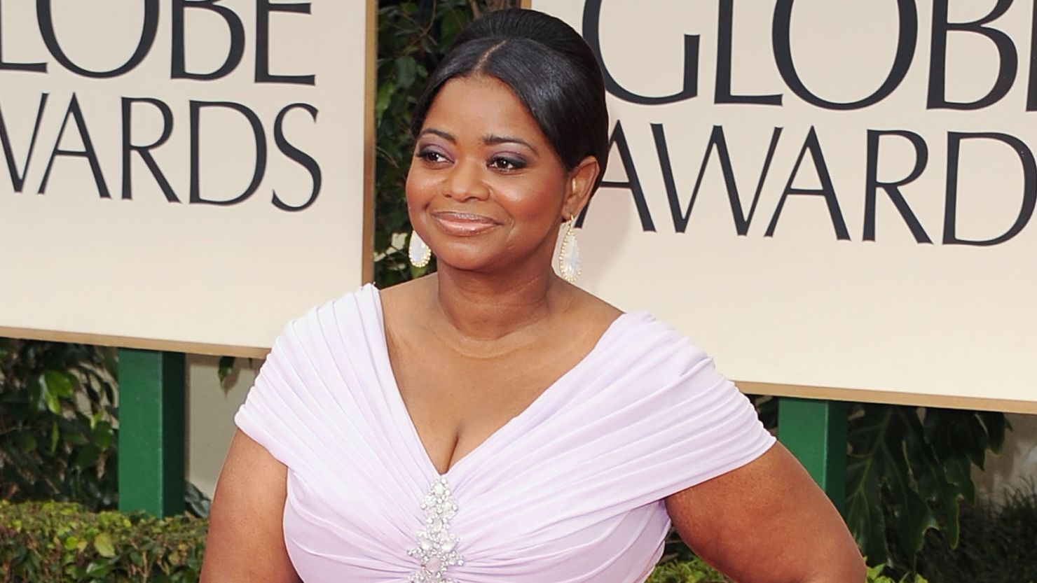 The award for best supporting actress in a film went to Octavia Spencer who played a maid in the Civil Rights era movie "The Help."