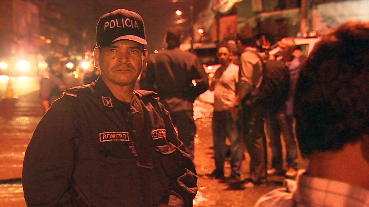 Police patrol the streets of Tegucigalpa, the capital of Honduras, a country with the world's highest murder rate.