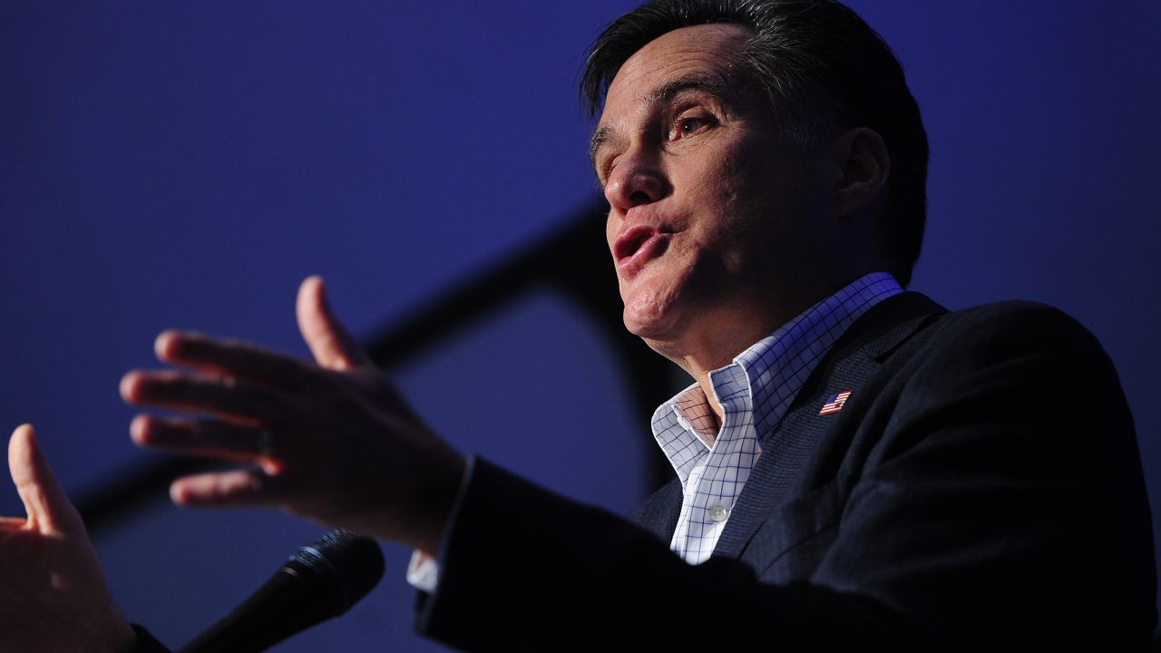 Mitt Romney addresses a South Carolina Faith & Freedom Coalition event Monday in Myrtle Beach.