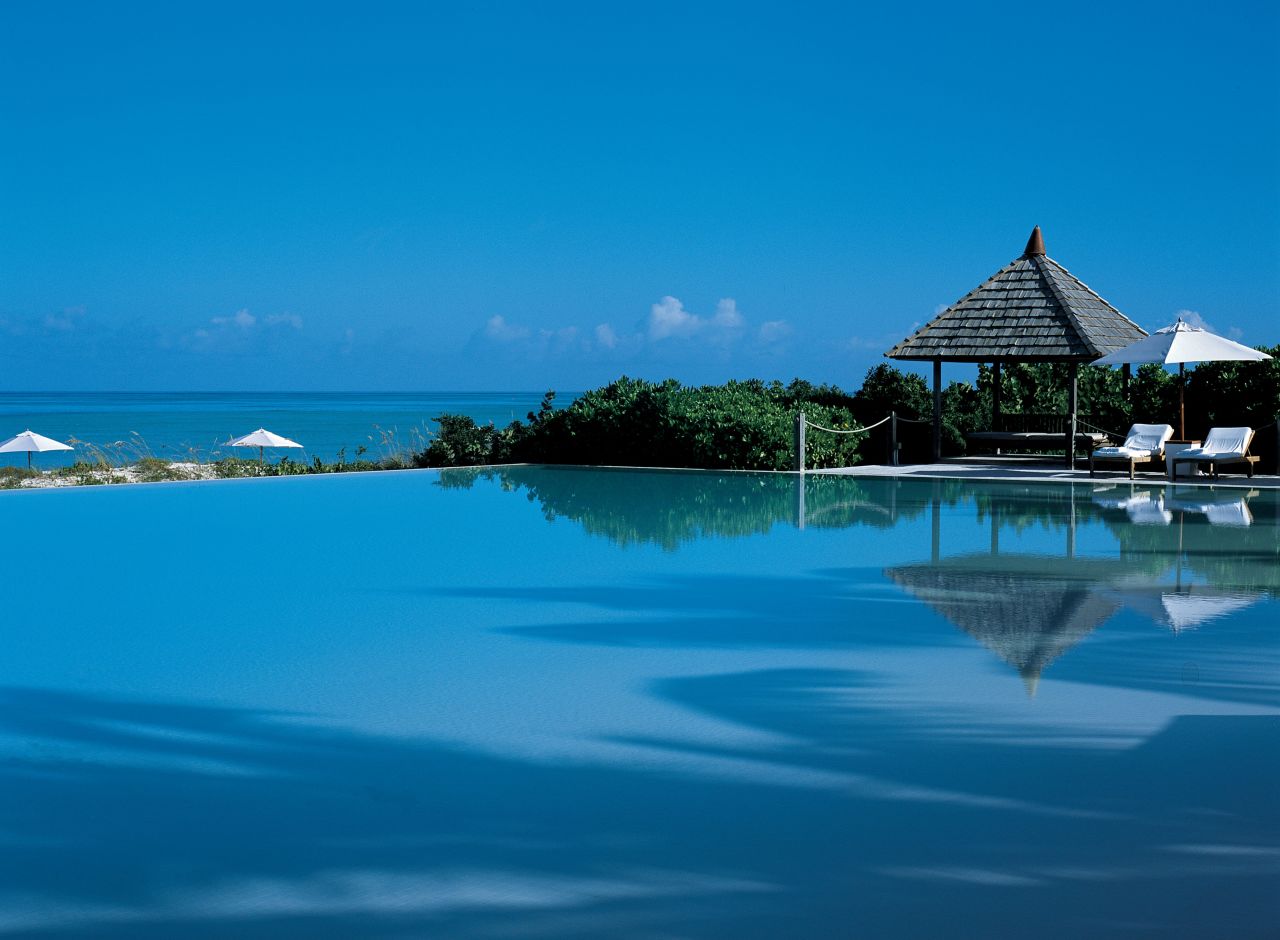 Parrot Cay has its own 1,600-meter-long beach.