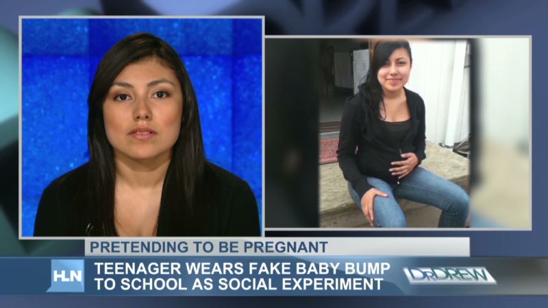 Pretending to be pregnant?