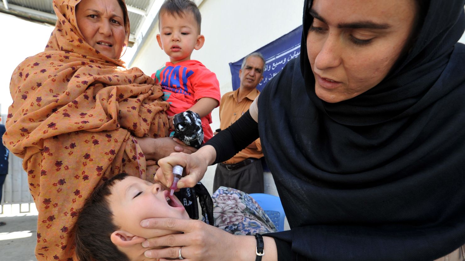 Afghan President Hamid Karzai says polio remains a problem in both Afghanistan and neighboring Pakistan.
