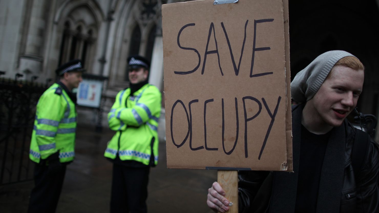 Occupy London protesters have been camped outside St Paul's Cathedral in the City of London since last October.