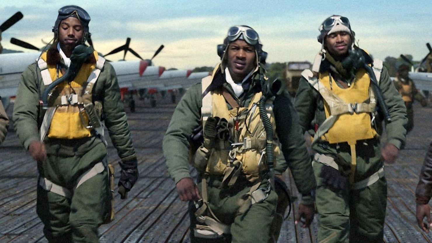 "Red Tails" is about the very first African-American military pilots, who served in segregated units during World War II. 