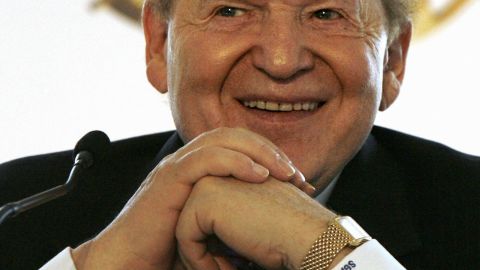 Casino mogul Sheldon Adelson, pictured in 2007, may now be ready to put his millions behind Mitt Romney.