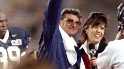 1 Jan 1997:  Penn State Nittany Lions head coach Joe Paterno celebrates during the Fiesta Bowl against the Texas Longhorns at Sun Devil Stadium in Tempe, Arizona.  Penn State won the game, 38-15. Mandatory Credit: Otto Greule Jr.  /Allsport