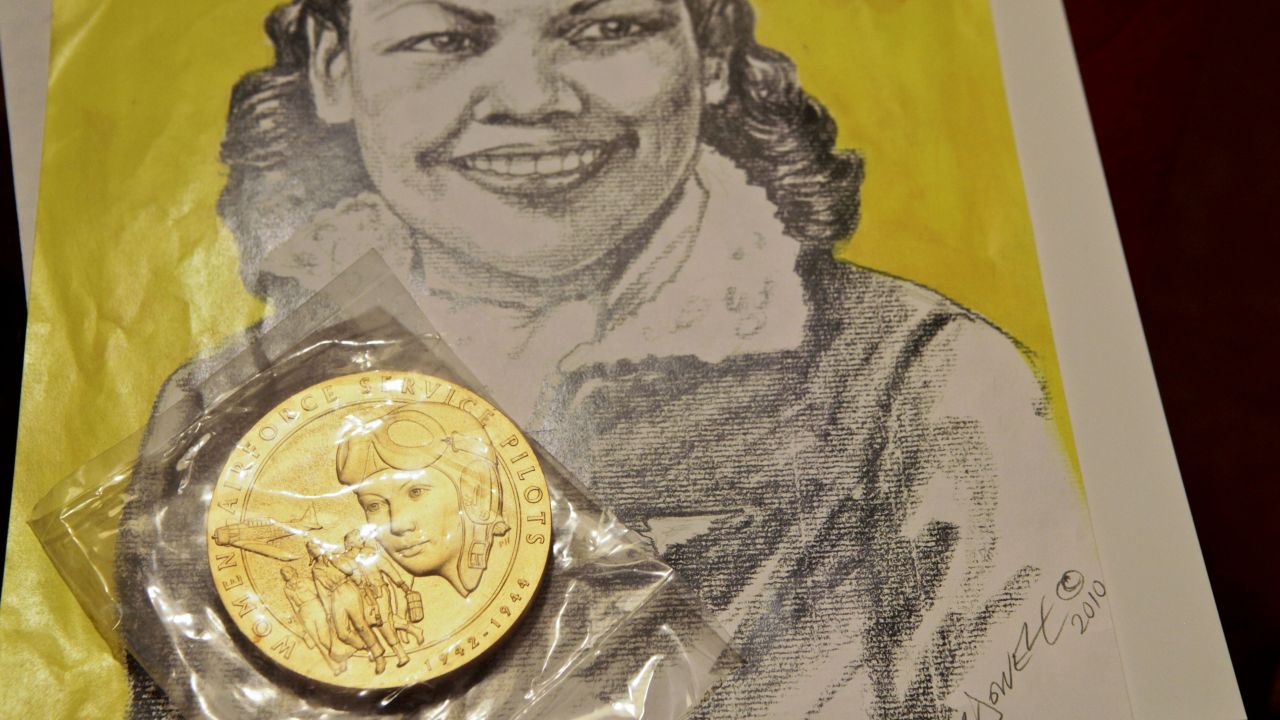 In February, Mildred Carter received a WASP medal with the inscription: "The First Women in History to Fly America"