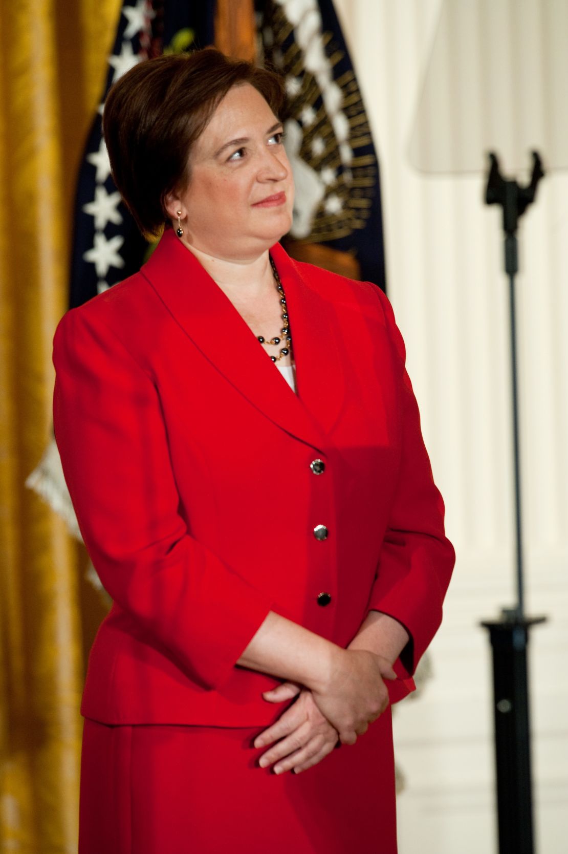 Elena Kagan attends a White House ceremony marking her confirmation to the Supreme Court in August 2010.