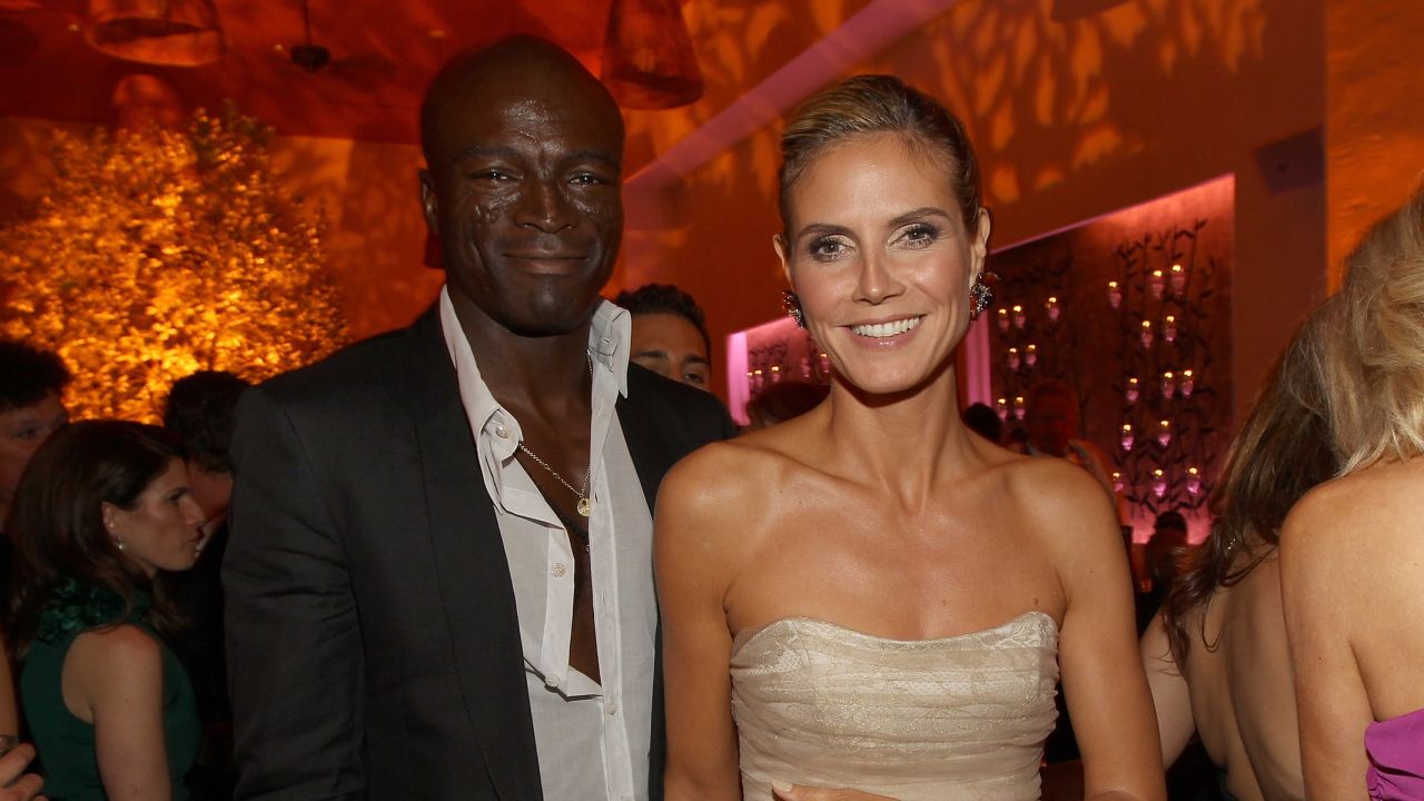 Singer Seal pictured with model Heidi Klum in Hollywood last autumn.