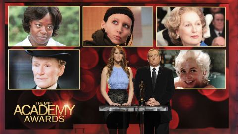 Actress Jennifer Lawrence and Tom Sherak, Academy of Motion Picture Arts and Sciences president, announce the nominees.