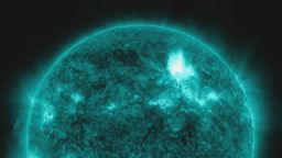 This handout from the NOAA/National Weather Service's Space Weather Prediction Center, shows the M3.2 solar flare on January 23, 2012. The flare is reportedly the largest since 2005 and is expected to affect GPS systems and other communications when it reaches the Earth's magnetic field in the morning of January 24.