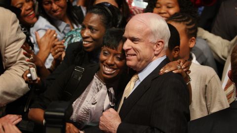 In 2008, GOP presidential candidate Sen. John McCain attended the NAACP convention, but received only 4% of the black vote.