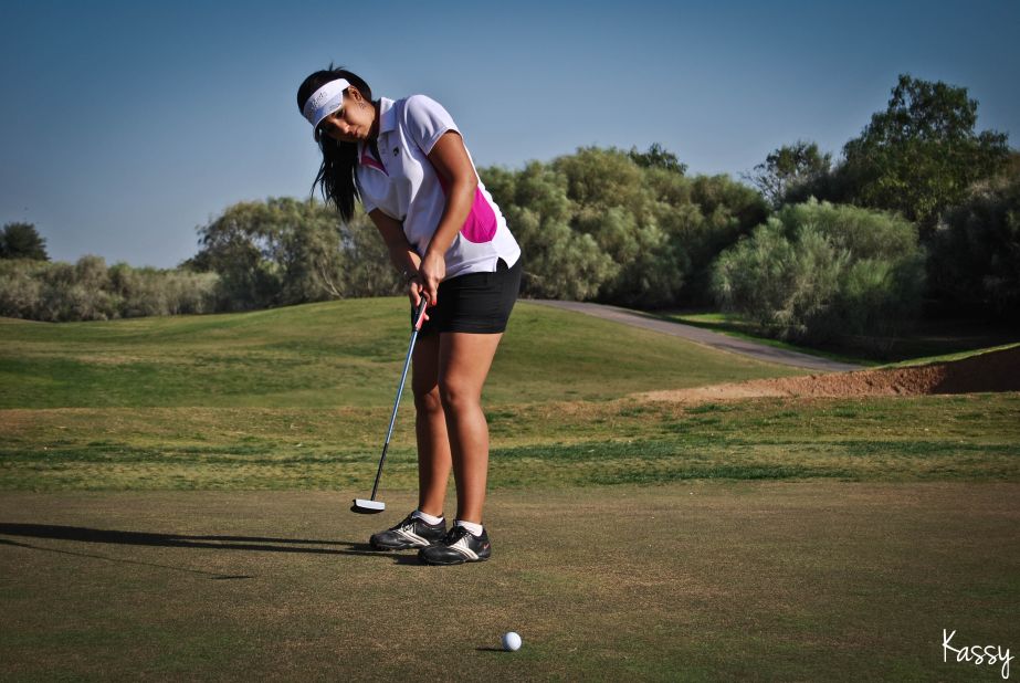 As a teenager, Haddioui would spend up to 10 hours per day practicing on her home course in Agadir.  
