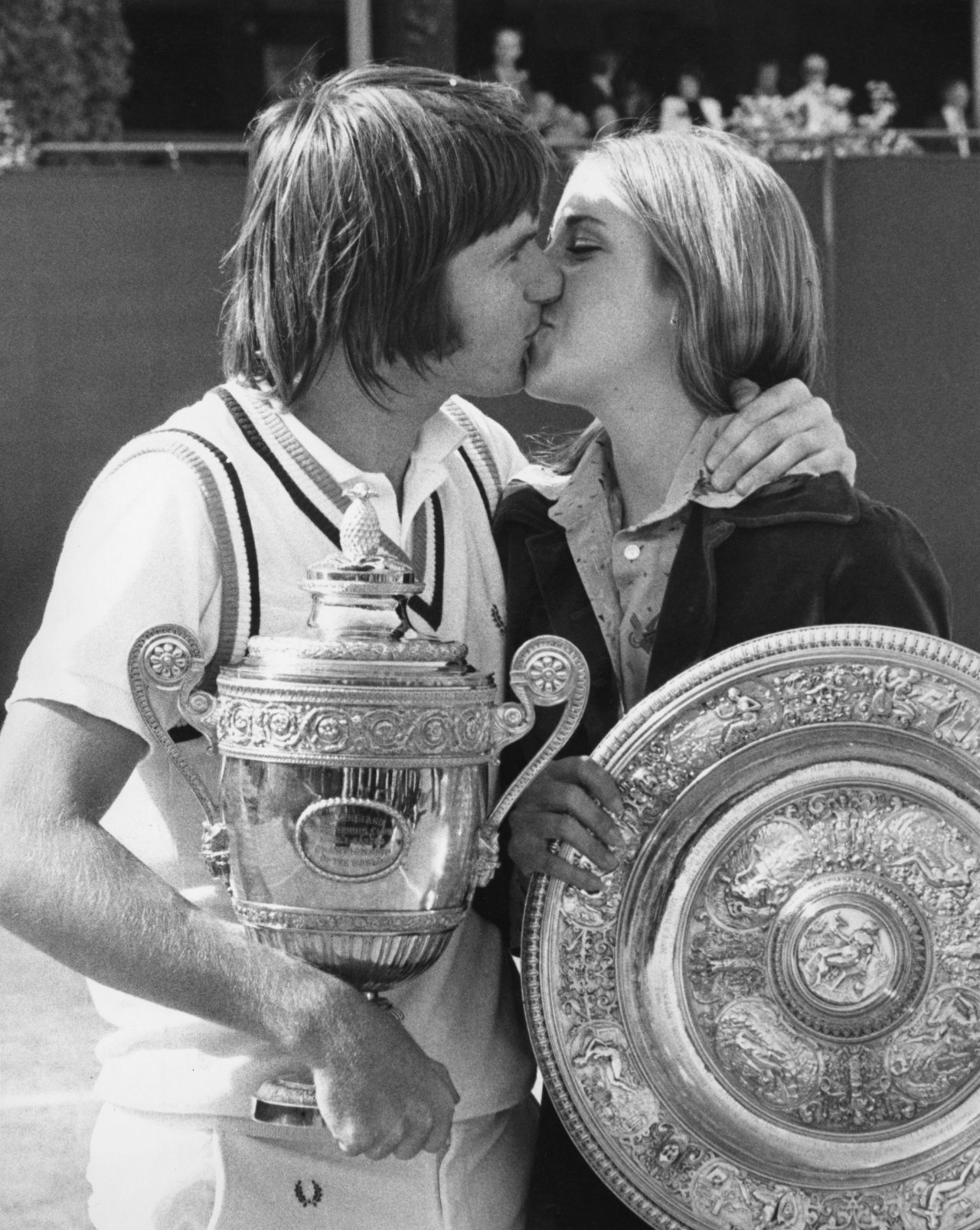 Chris Evert's romance with Jimmy Connors was one that captivated the sporting world after they both won Wimbledon singles titles in 1974, but a planned wedding in November that year was called off. Tennis writer Peter Bodo famously said of the couple: "It was a match made in heaven, not on Earth, which is probably why it didn't last."