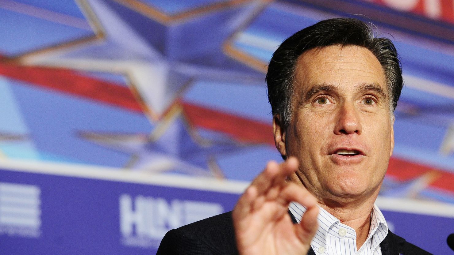 GOP presidential candidate Mitt Romney spoke to the Hispanic Leadership Network in Miami, Florida, on Friday. 