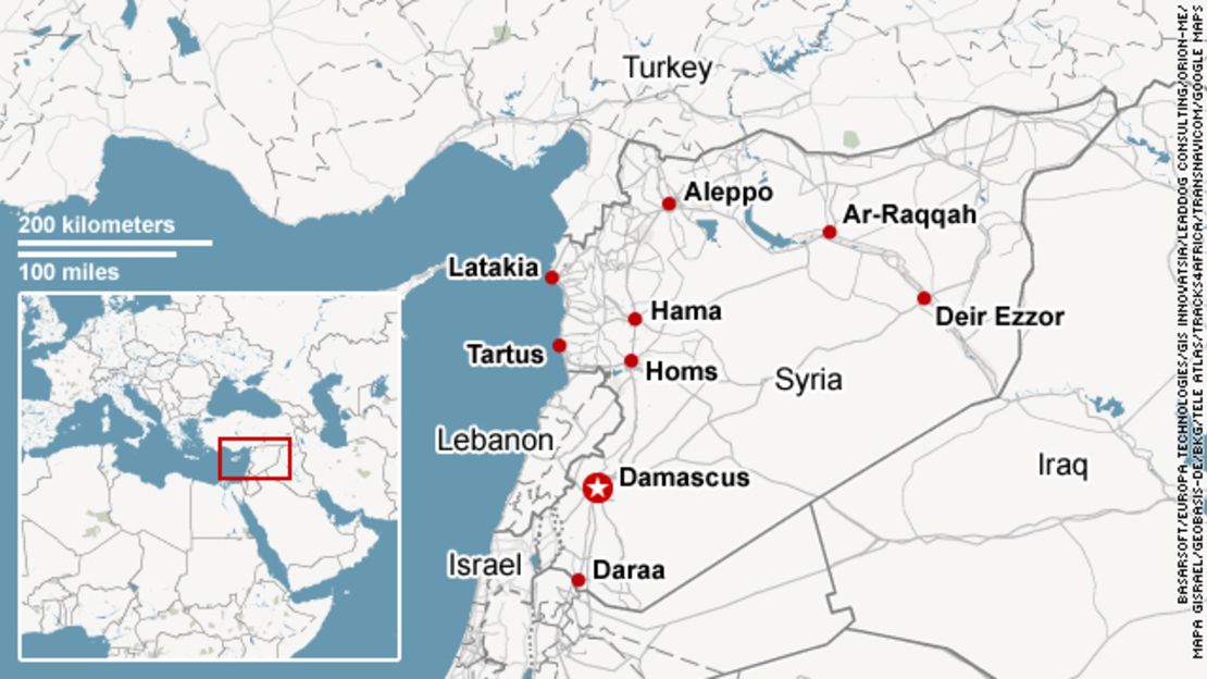 Map of Syria