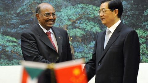 The visit to Beijing by President Omar al-Bashir (L) last year was a sign of the growing ties between Sudan and China.